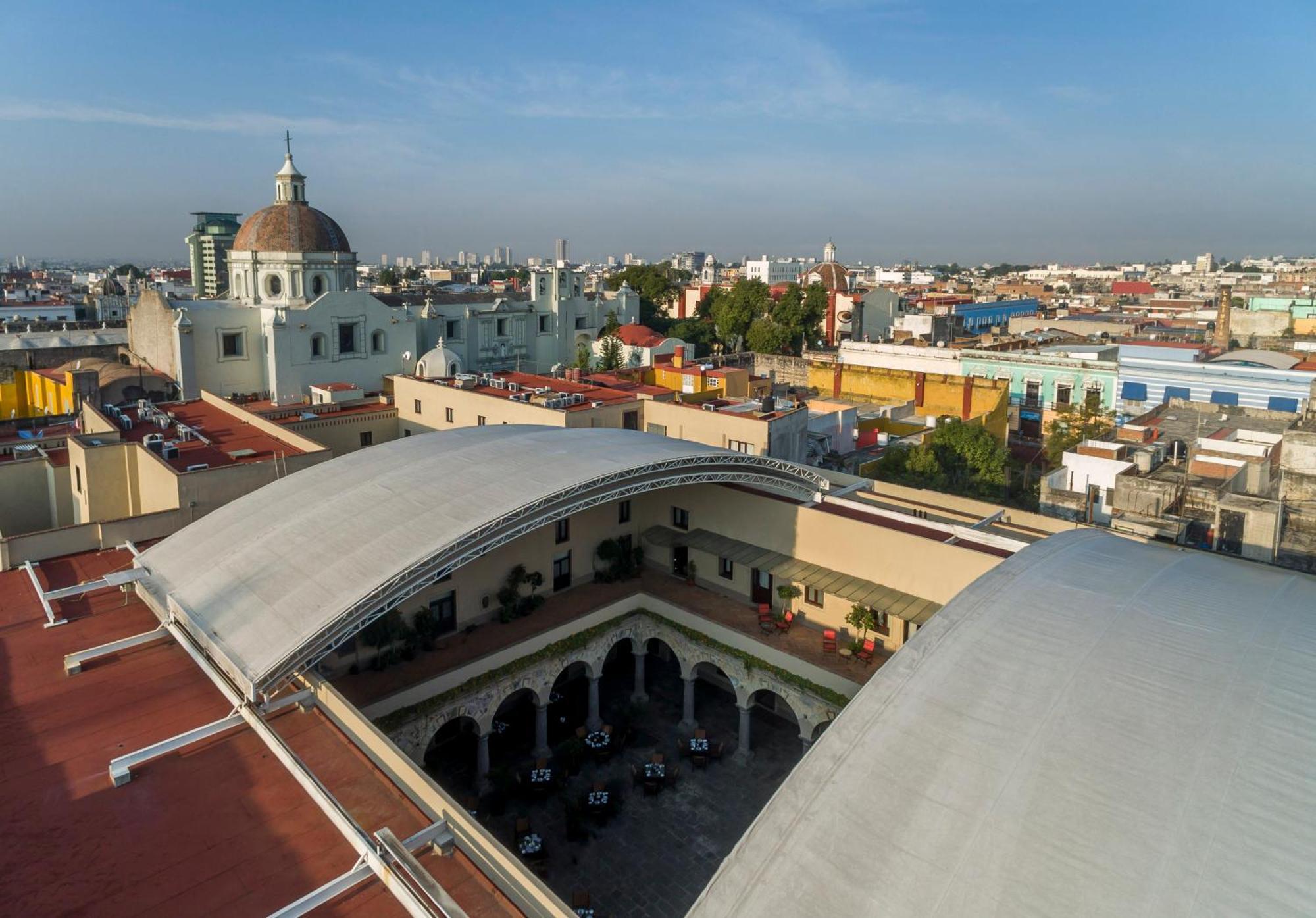 Quinta Real Puebla 호텔 외부 사진 View of the city from the roof of the Museo de Arte Moderno de la Ciudad de México